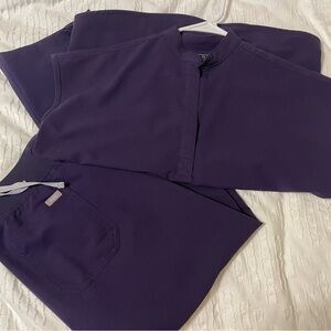 Purple Jam FIGS Scrub Set